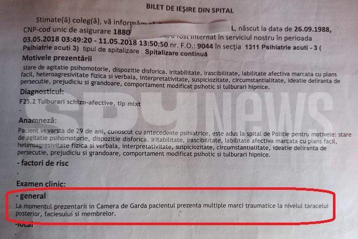 Tânărul torturat în Secția 16: „Polițiștii au urinat în găleată și au vărsat-o pe mine!” / Document incredibil, ignorat de procurorii care i-au salvat pe torționari