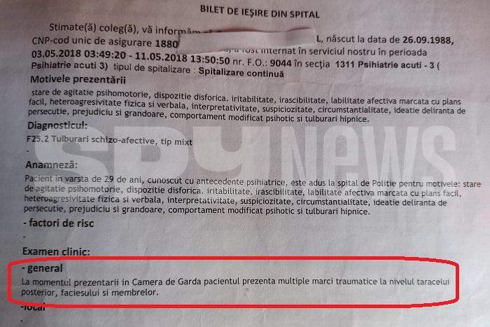 Tânărul torturat în Secția 16: „Polițiștii au urinat în găleată și au vărsat-o pe mine!” / Document incredibil, ignorat de procurorii care i-au salvat pe torționari