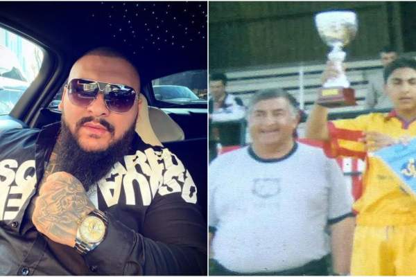 Imagini rare cu Dani Mocanu, din perioada în care era fotbalist. Celebrul manelist a jucat la Steaua București Junior