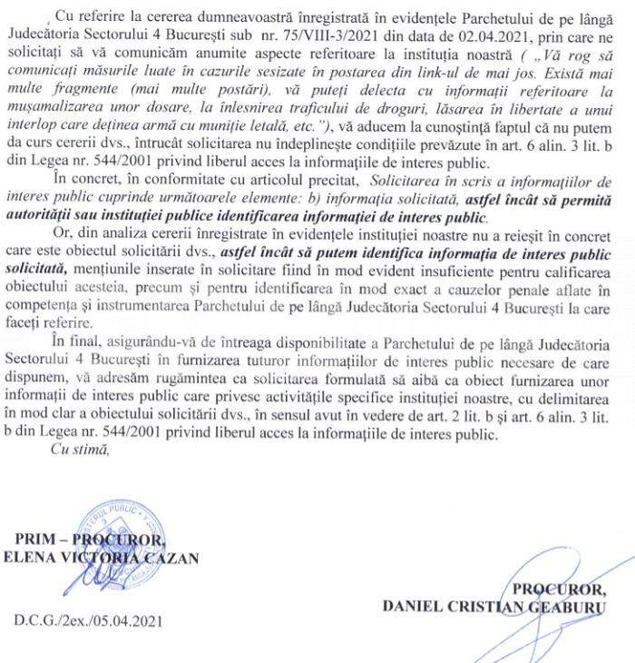 Poliția și Parchetul, reacții incredibile, în scandalul de la Secția 16 / Documente exclusive