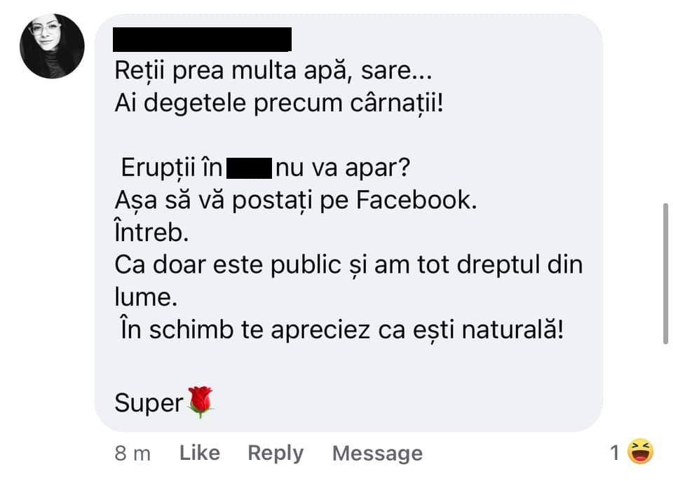 Adda i-a declarat război public unei urmăritoare, la scurt timp după ce a postat o fotografie fără filtre. ”Ai degetele precum cârnații” / FOTO