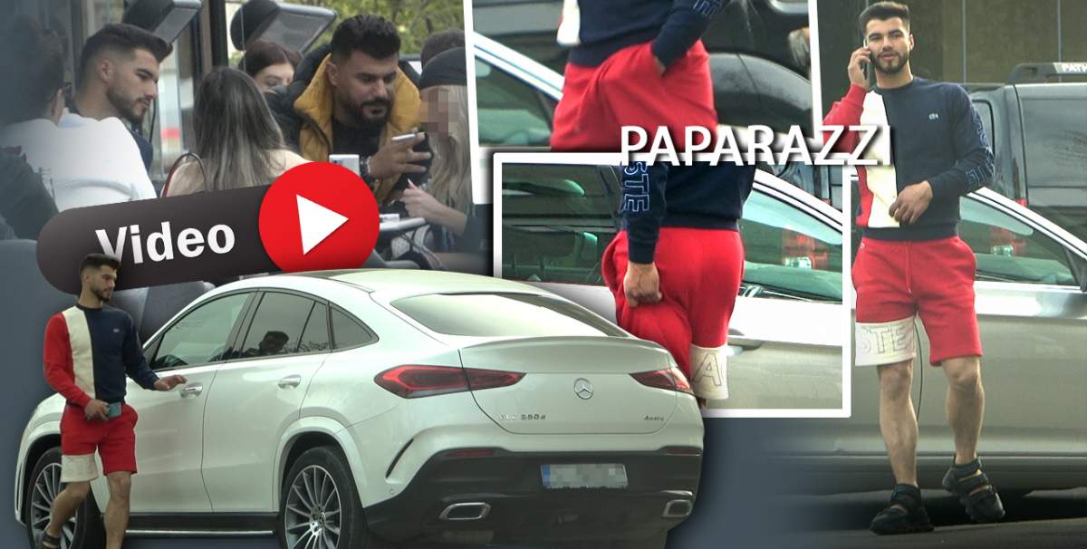 Mașina de zeci de mii de euro, dar manierele... de doi lei! Iancu Sterp n-a mai ținut cont de nimic și și-a aranjat „bijuteriile” din pantaloni în public / PAPARAZZI