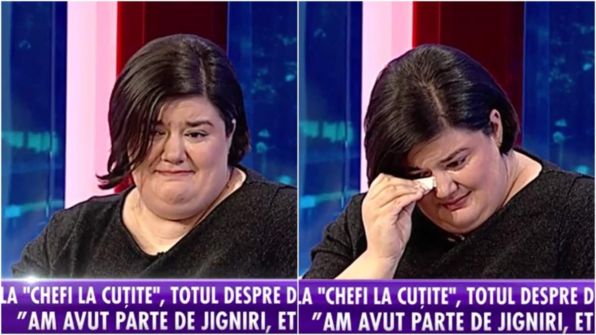 Captură video cu Claudia Radu în patou la Antena Stars.