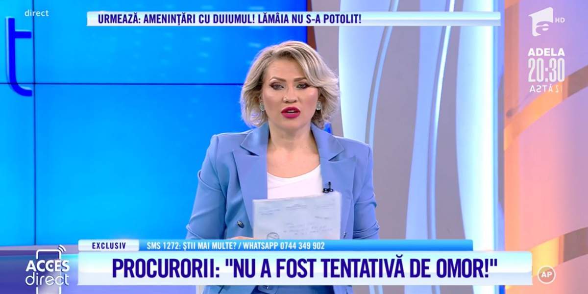 Acces Direct. Decizie uluitoare în dosarul atacului asupra Mirelei Vaida. Procurorii au decis: „Nu a fost tentativă de omor” / VIDEO