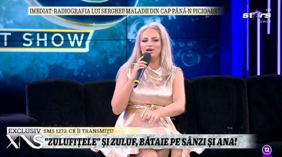 Sânziana Buruinaă, în rochie aurie la Antena Stars