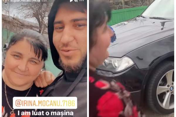 Bogdan Mocanu i-a cumpărat mașină mamei lui. Cum a reacționat cea care i-a dat viață: „Te iubesc” / FOTO