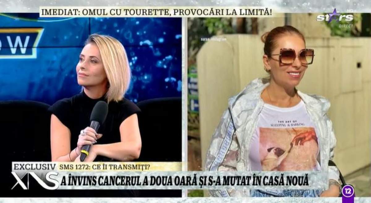 Bianca Sârbu în platou la Antena Stars.