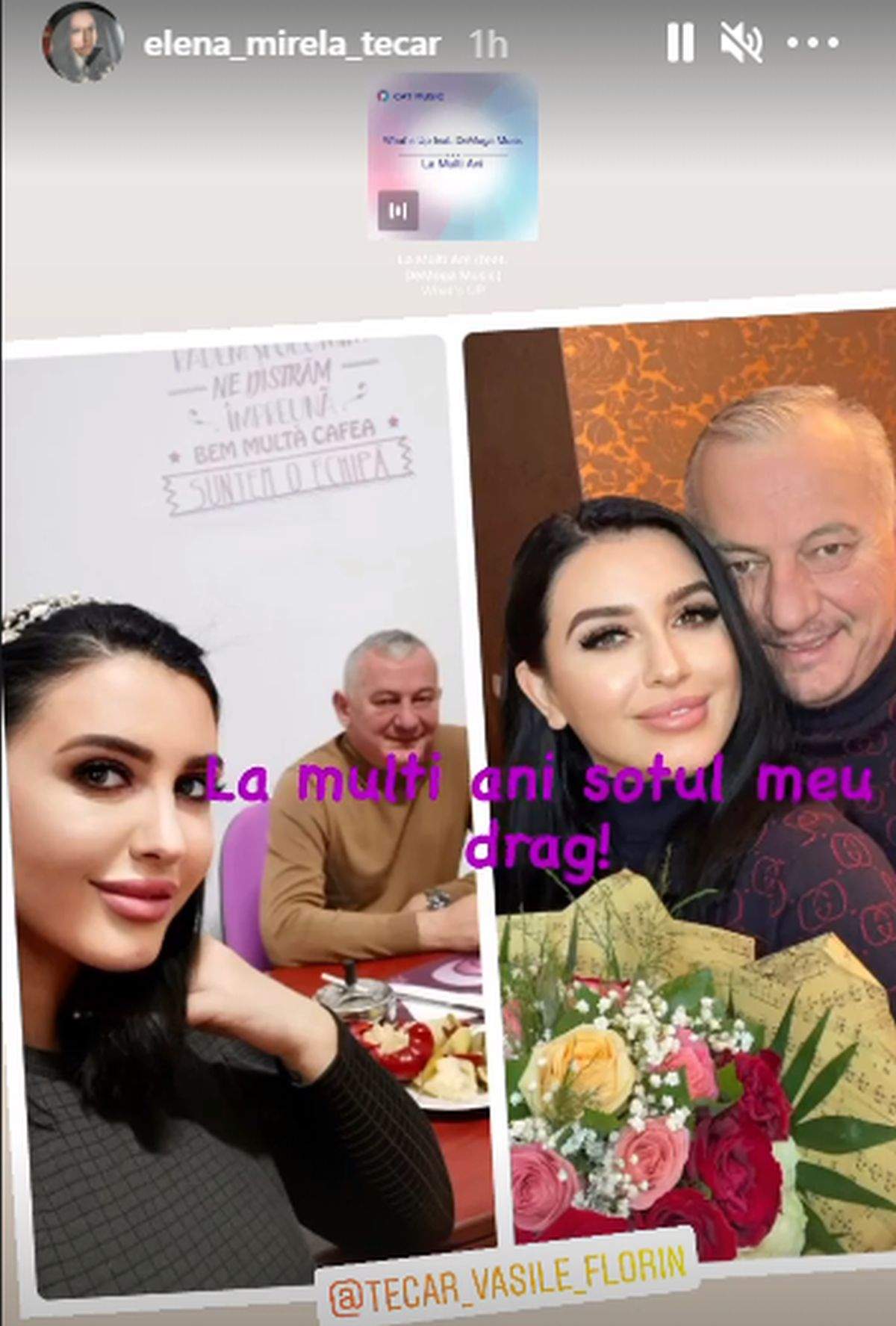 mirela banias la birou alaturi de sotul sau