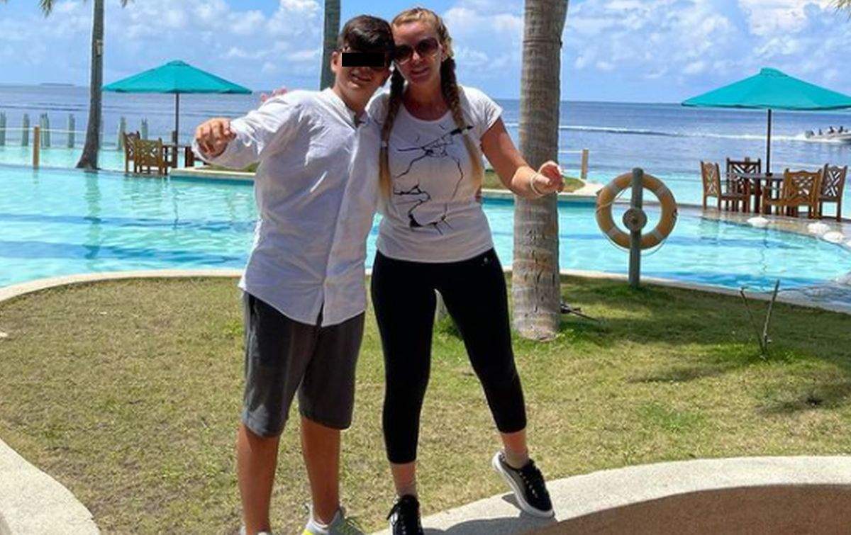 Marcela Fota și fiul ei, în vacanța din Maldive