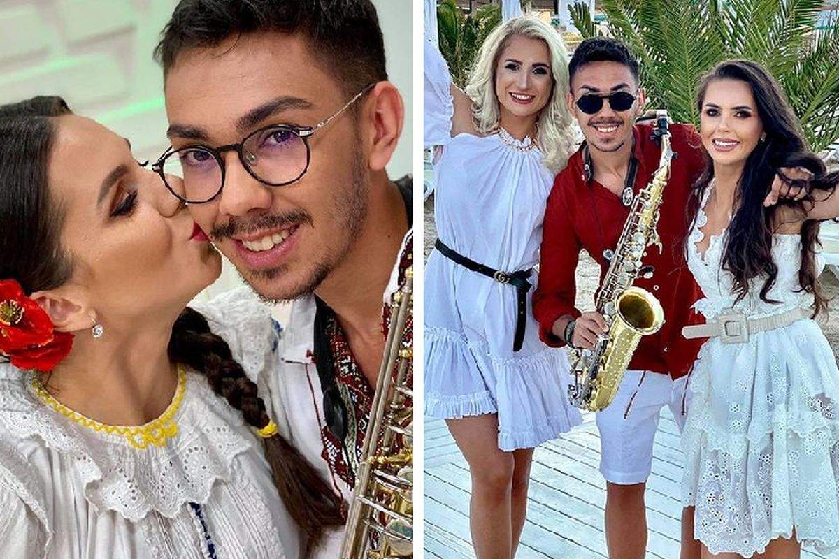 in poza din stanga georgiana lobont il saruta pe obraz pe armin nicoara si in poza din dreapta georgiana lobont este langa armin nicoara si claudia puican