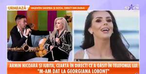Claudia Puican și Armin Nicoară s-au certat din cauza Georgianei Lobonț. Artistul a recunoscut la Antena Stars. ''M-am dat la ea''