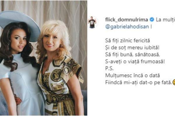 Flick, mesaj în versuri pentru soacra sa. Ce i-a urat prezentatorul mamei Denisei Hodișan: ”Să fiți zilnic fericită și de soț mereu iubită”