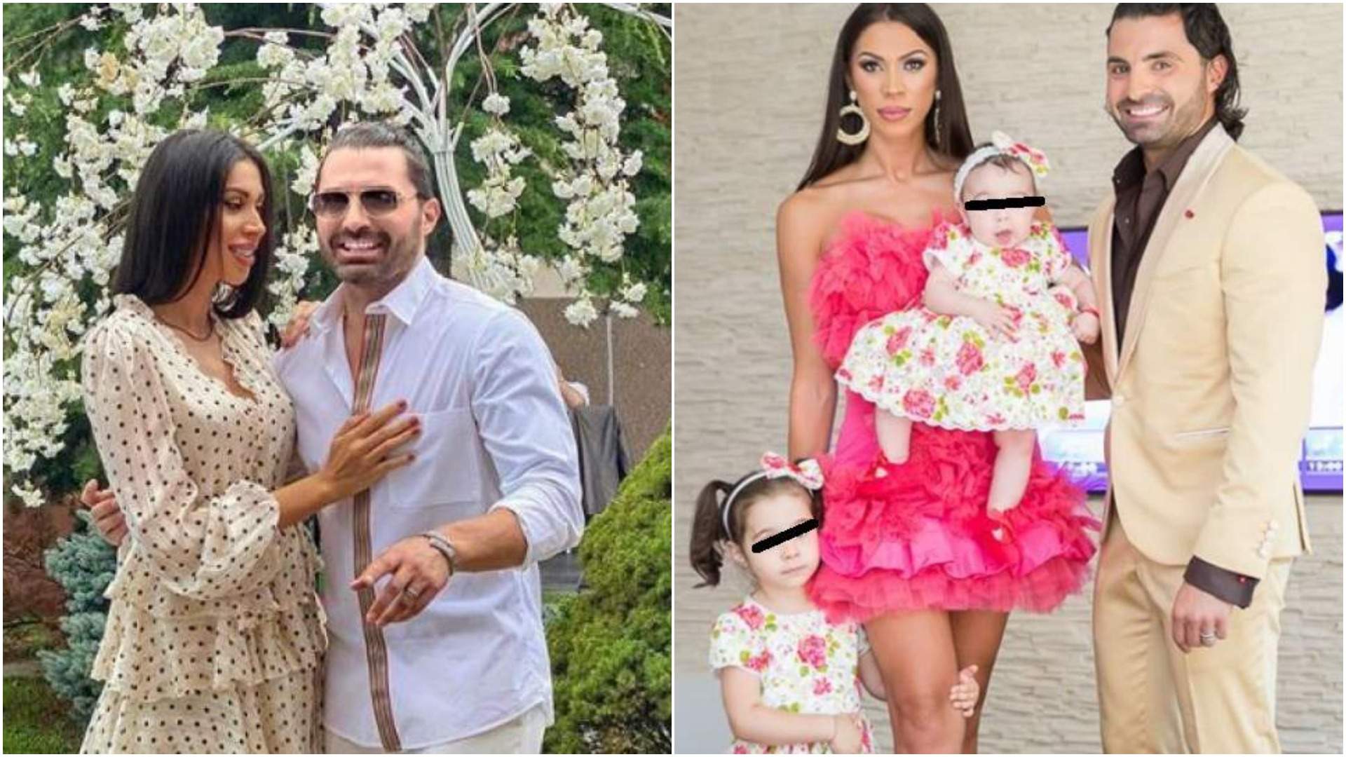 Colaj cu Pepe și Raluca în perioada în care formau un cuplu, alături de fiicele lor.