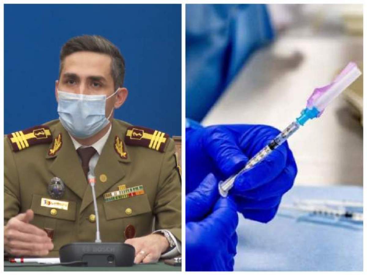 Colaj foto cu Valeriu Gheorghiță și un medic cu o seringă în mână