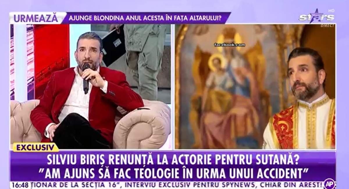 Silviu Biriș în platou la Antena Stars.
