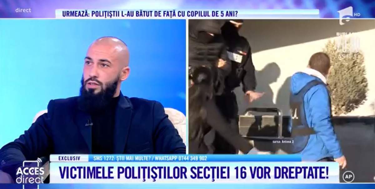 Acces Direct. O nouă mărturie șocantă a victimelor Secției 16! Doi frați, maltratați de agenți: „M-au scos din cameră să nu vadă ce îi fac” / VIDEO