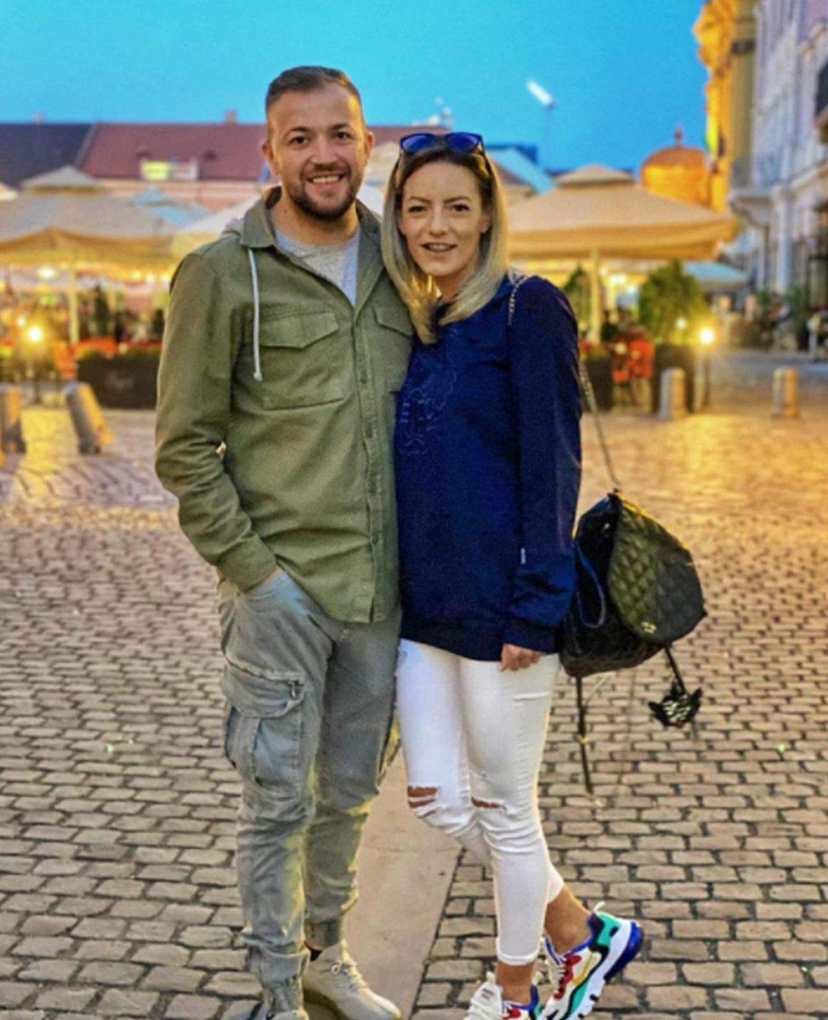 Florin Petcu si iubita sa la plimbare