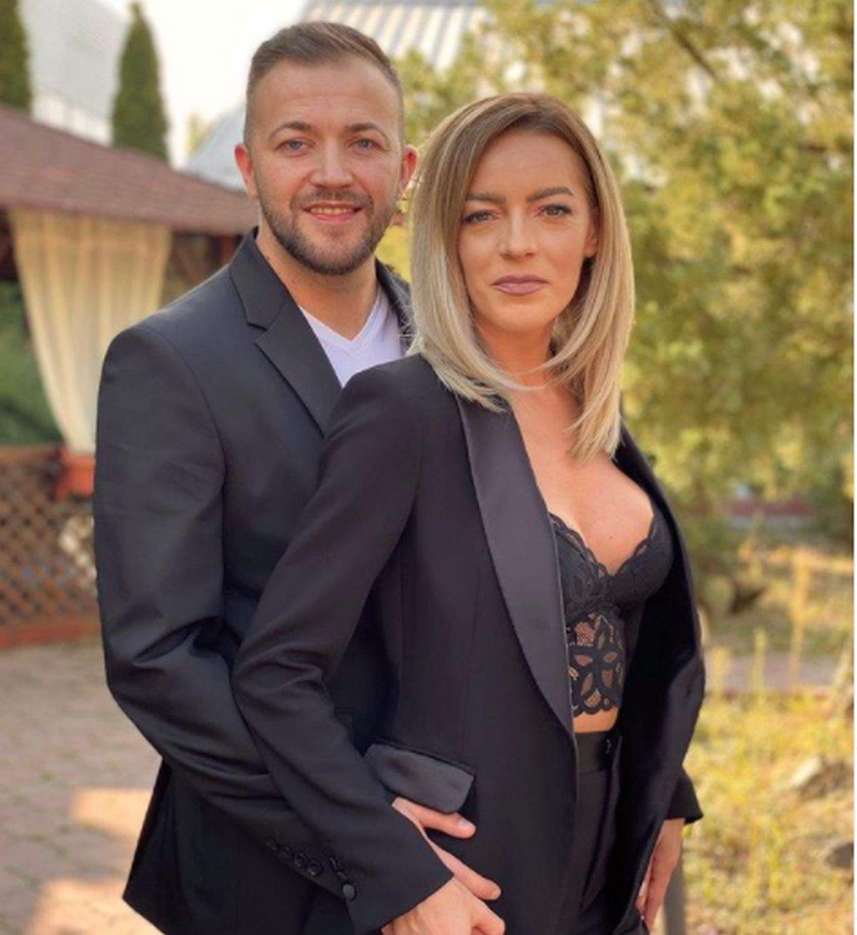 Florin Petcu si iubita sa bianca imbracati elegant