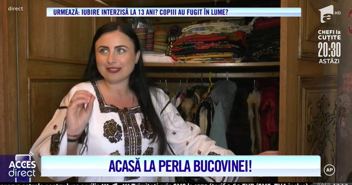 elisa hechelciuc în camera cu tinute populare