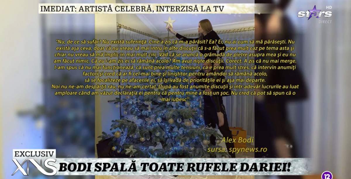 Alex Bodi, replică acidă la Xtra Night Show, după ce conversațiile cu Daria Radionova au ieșit la iveală: „De unde atâta răutate?” / VIDEO