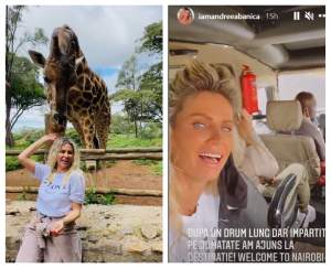Andreea Bănică a plecat într-o vacanță exotică printre girafe! Ce destinație a ales artista / FOTO