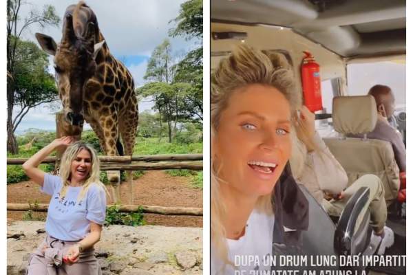 Andreea Bănică a plecat într-o vacanță exotică printre girafe! Ce destinație a ales artista / FOTO