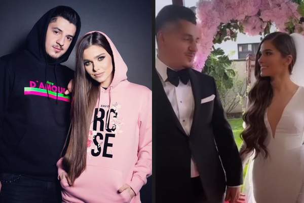 Theo Rose a îmbrăcat rochia de mireasă și s-a afișat la brațul lui Bogdan de la Ploiești! Imagini de senzație cu cei doi