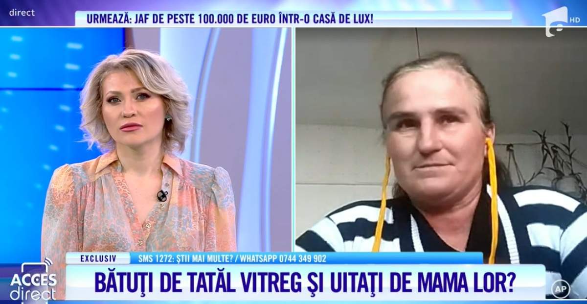 Acces Direct. Matușa Gabriela, sacrificii uriașe pentru cei trei nepoți! Mama lor i-a părăsit cu tot cu alocația / VIDEO