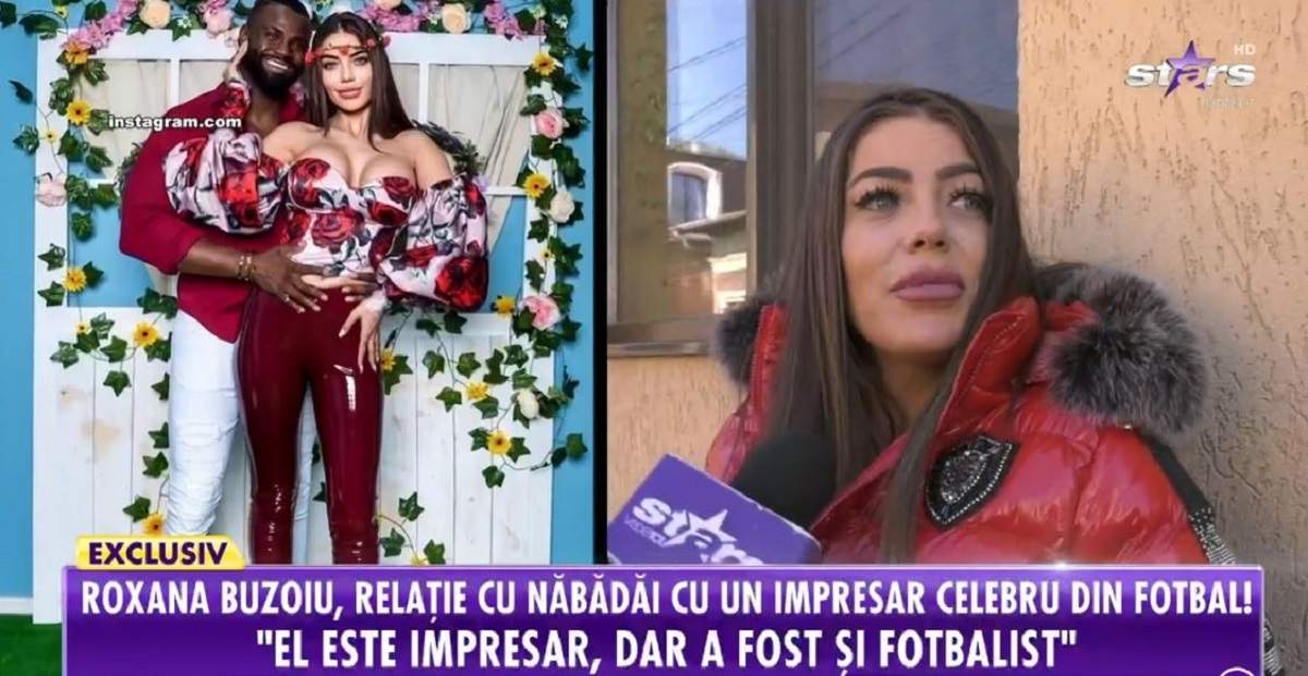 Roxana Buzoiu dă declarații pentru Antena Stars. Șatena poartă o geacă roșie.