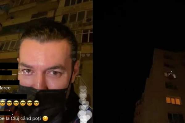 Smiley, surpriză pentru fani. Partenerul Ginei Pistol se plimbă cu mașina prin oraș, cu muzica la maxim, iar admiratorii îl ascultă de la balcon! / FOTO