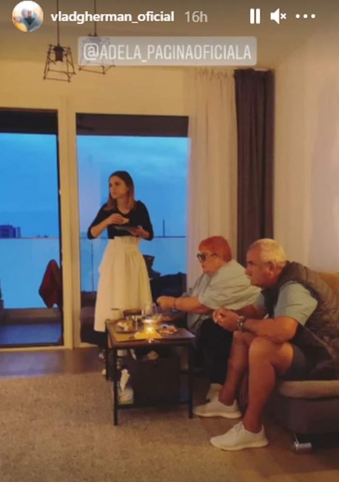 Cristina Ciobănașu și familia ei, în vizită la Vlad Gherman