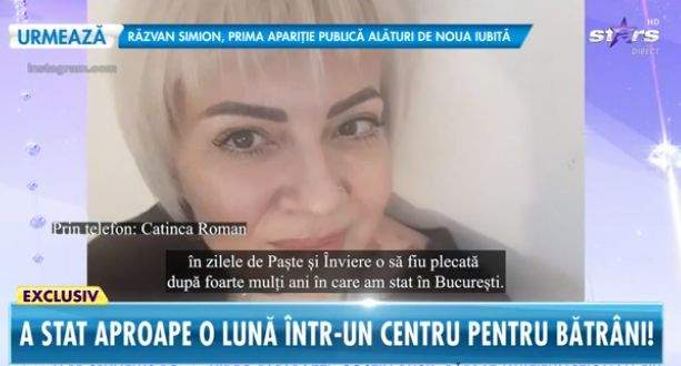 Catinca Roman, în ținută neagră