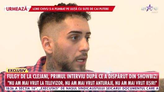 Fulgy oferă un interviu la Antena Stars