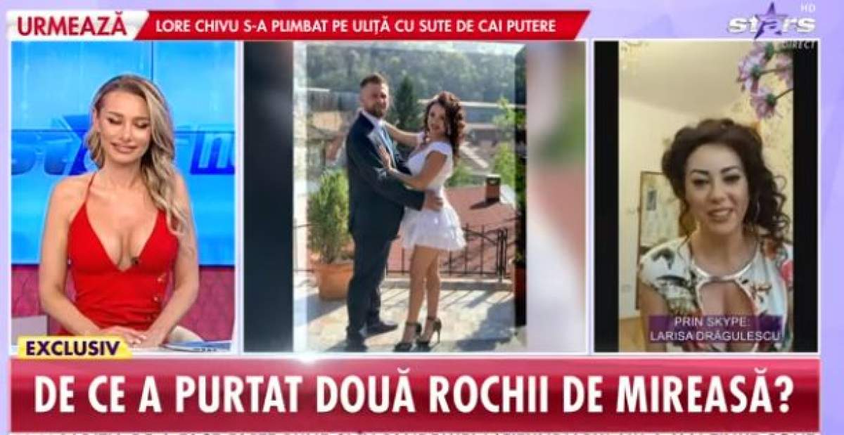 Colaj foto cu Larisa Drăgulescu și prezentatoarea de la Antena Stars