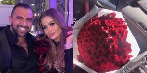 Daria Radionova, surprinsă cu un buchet imens de trandafiri roșii! Are un nou admirator sau sunt chiar de la Alex Bodi?