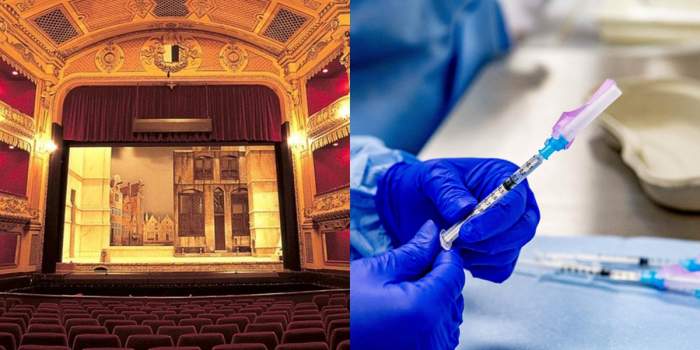 teatru colaj cu vaccin