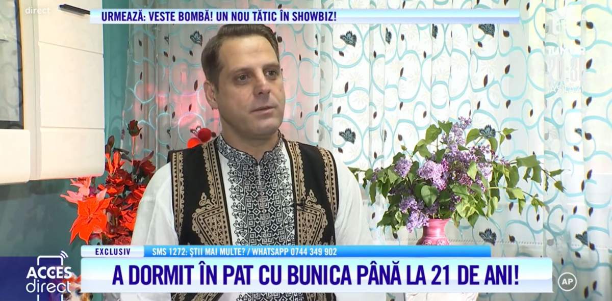 Acces Direct. Drama artistului crescut de bunica oarbă. Cântărețul a aflat că mai are foarte puțin de trăit: „Ea m-a salvat” / VIDEO