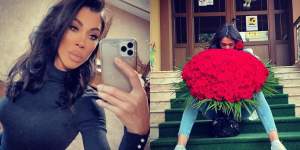 Raluca Pascu, surprinsă cu un buchet imens de trandafiri roșii! Oare cine să fie admiratorul fostei soții a lui Pepe?