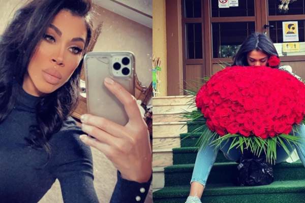 Raluca Pascu, surprinsă cu un buchet imens de trandafiri roșii! Oare cine să fie admiratorul fostei soții a lui Pepe?