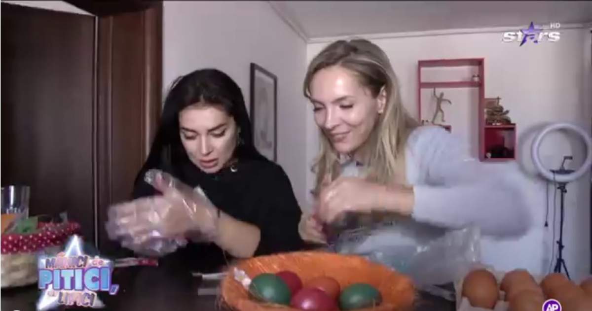 Vedetele de la Mămici de pitici cu lipici și copiii lor s-au întrecut în vopsitul și decoratul ouălor. Cine s-a descurcat cel mai bine / VIDEO