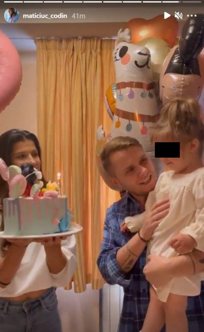 Fetița lui Codin Maticiuc a împlinit 2 ani. Actorul i-a organizat o petrecere superbă Smarandei / FOTO