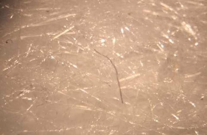 Masca de protecție văzută la microscop