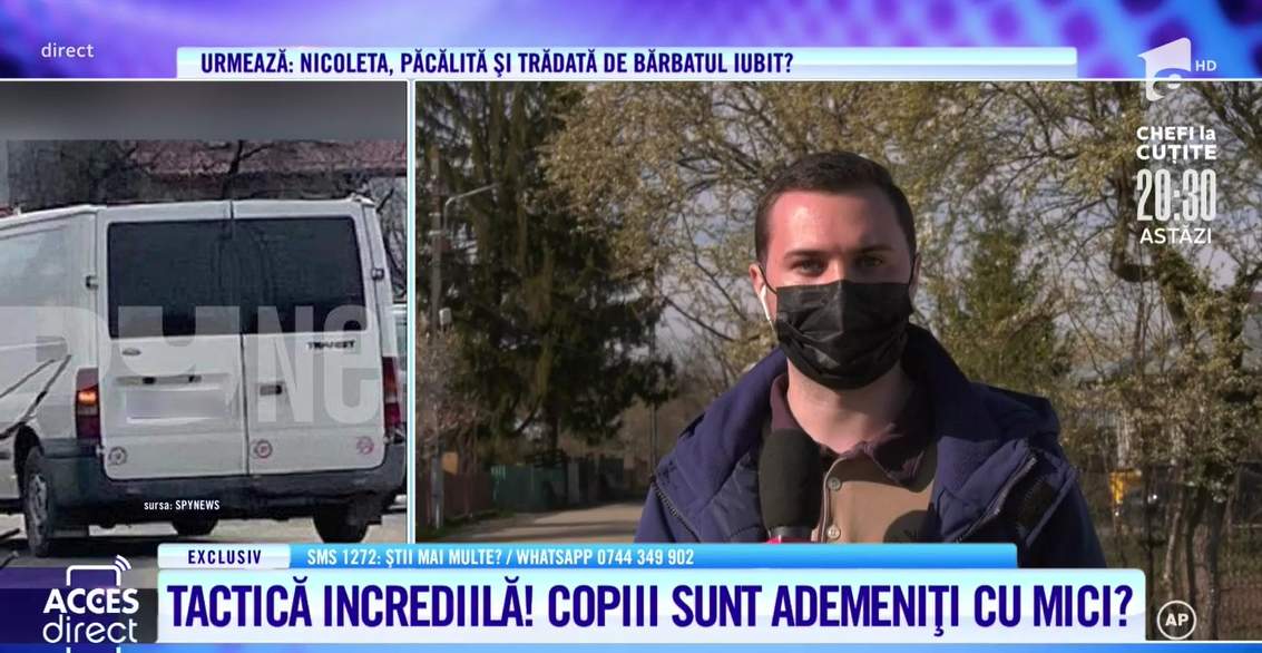 Acces Direct. Alertă în comuna Ciorogârla. Mai mulți copii au fost ademeniți cu mici de un bărbat, șoferul unei dube albe / VIDEO