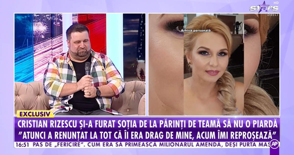 Cristian Rizescu și-a furat soția de la părinți, de teamă să nu o piardă. De ce nu a permis familia relația lor: „A renunțat la tot” / VIDEO