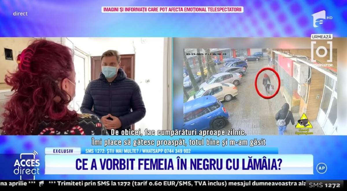 Acces Direct. Al doilea posibil complice al agresoarei Mirelei Vaida a fost găsit. Ce a vorbit femeia în negru cu Lămâia Stănescu: „O cunosc din stradă”