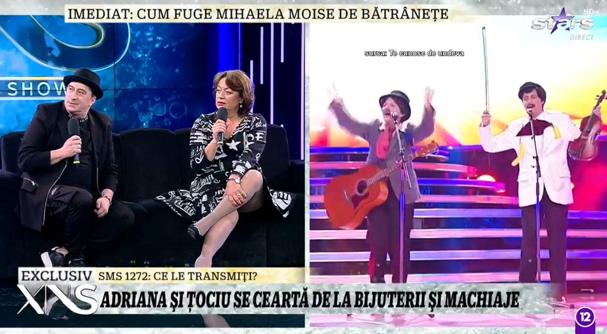 adriana trandafir si romica tociu la xtra night show