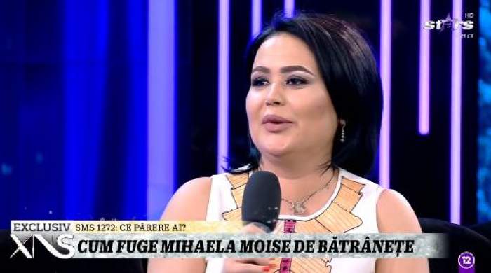 Mihala Moise, în rochie alba, la Antena Stars