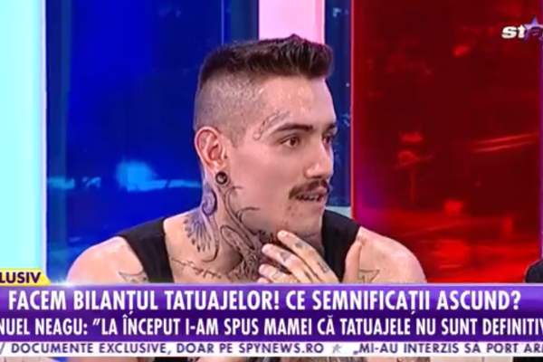 Emanuel Neagu de la Chefi la cuțite, dansatorul cu 186 de tatuaje pe corp! Care are cea mai mare însemnătate pentru el: ”Un mesaj foarte puternic” / VIDEO