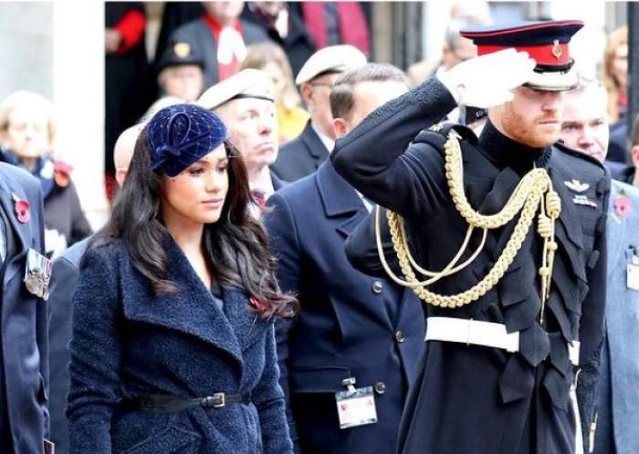 Prințul Harry și Meghan Markle la o ceremonie