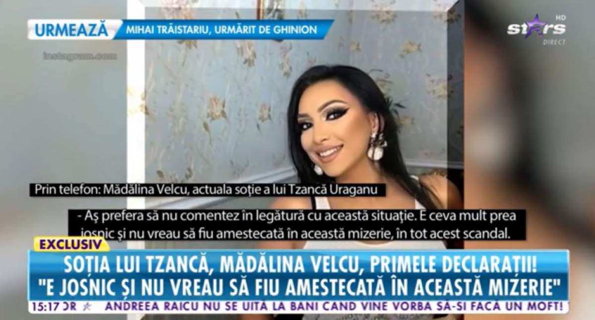 Reacția Mădălinei Velcu, după ce a aflat că Tzancă Uraganu așteaptă un al doilea copil cu Lambada: „Nu sunt genul să accepte sclavia” / VIDEO